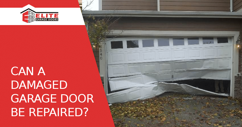 Aurora damaged garage door
